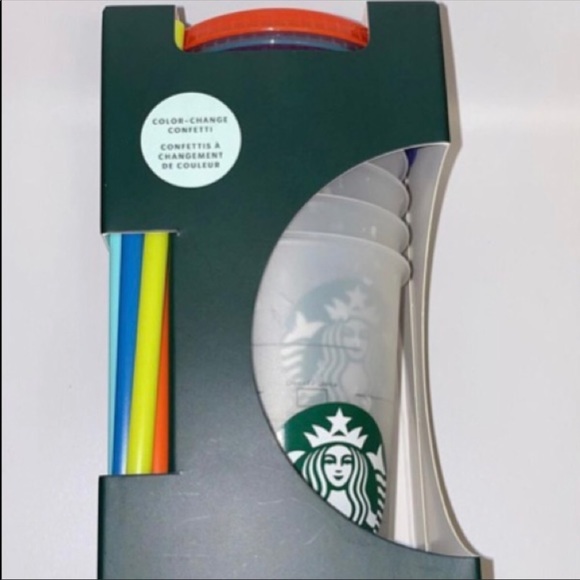 New in Box Starbucks confetti cold cup set - Picture 3 of 3